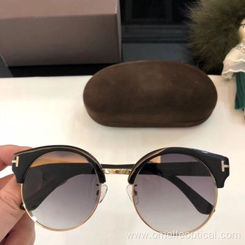 Women's Colorful Round Classic Sunglasses